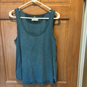 Women's Blue Tank Top 100% pure cotton. Pure good.